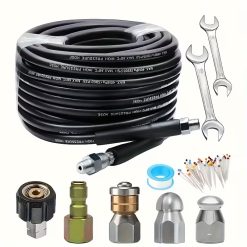 50 ft 5800 PSI Sewer Jet Kit for Pressure Washer  Hose